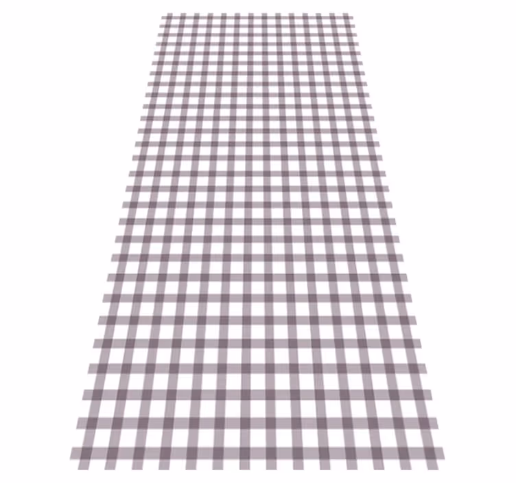 Lilac gingham texture vinyl rug - TenStickers