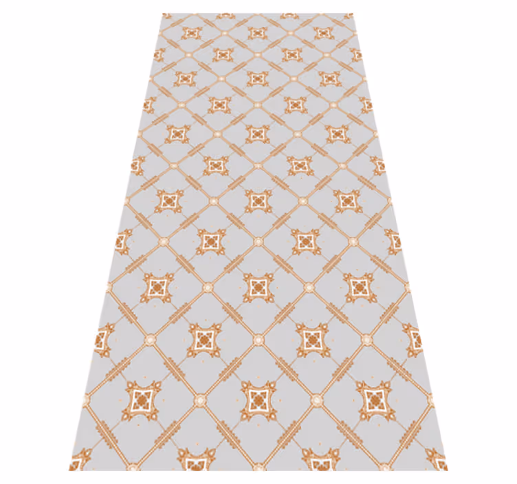 Texture vinyl rug tile style diamond - TenStickers