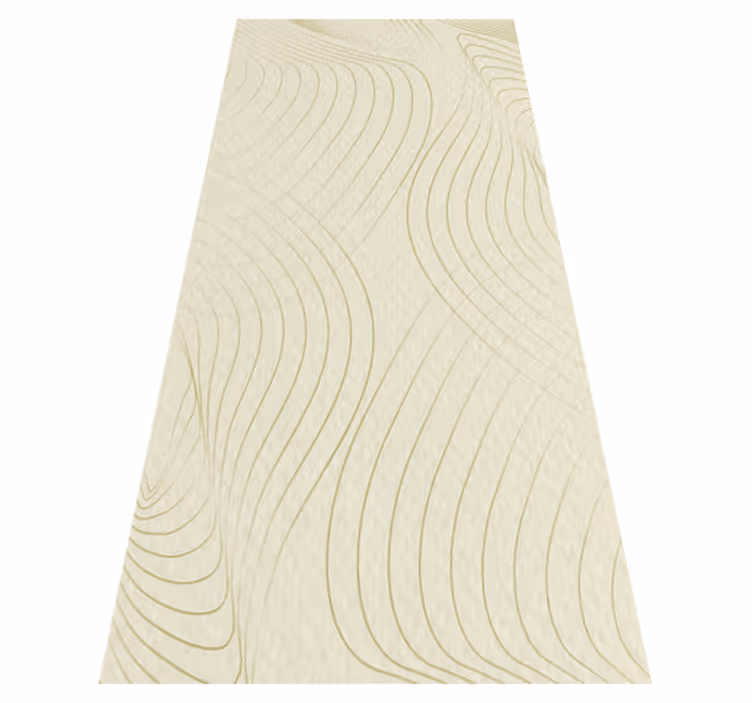 Curvas japandi texture vinyl rug - TenStickers