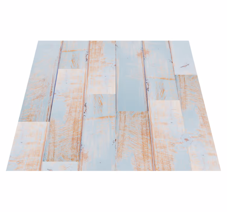 Texture vinyl rug distressed wood planks - TenStickers