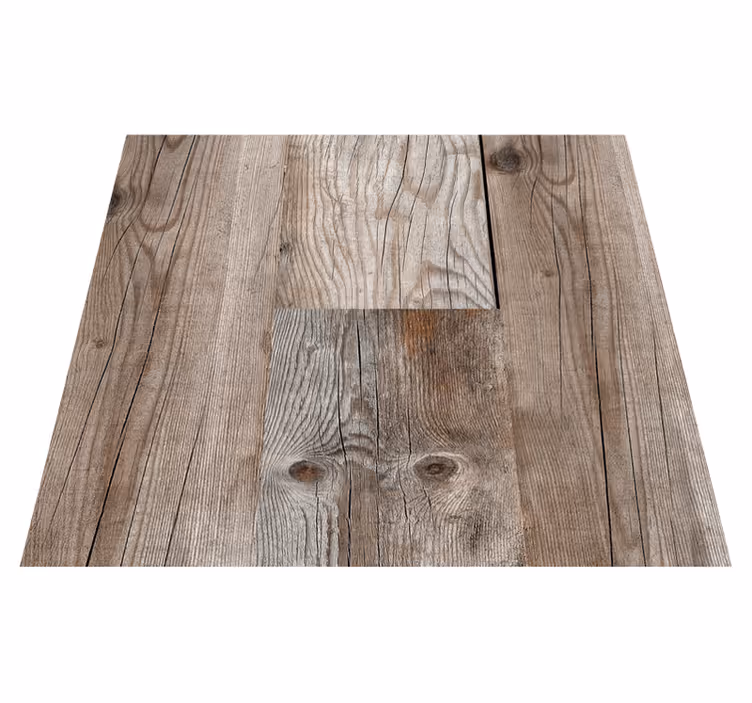Texture vinyl rug rustic wood designs - TenStickers
