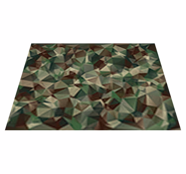 Texture vinyl rug in camouflage pattern - TenStickers