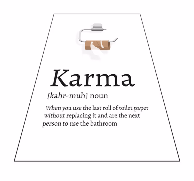 Custom vinyl rug cause and effect of actions - TenStickers