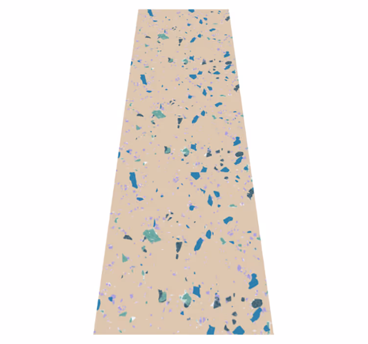 Texture vinyl rug colorful terrazzo design - TenStickers
