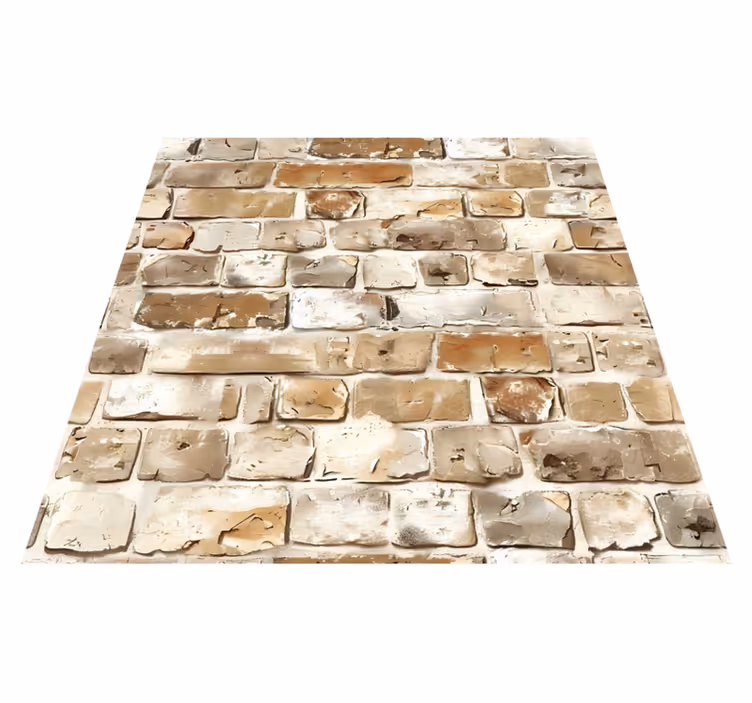 Worn material texture vinyl rug - TenStickers