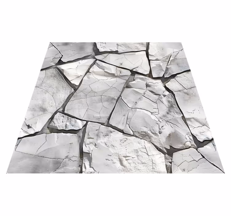 Gray pattern texture vinyl rug - TenStickers