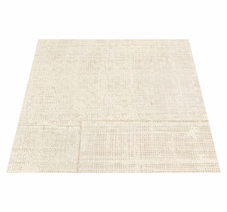 Beige raffia texture vinyl rug - TenStickers