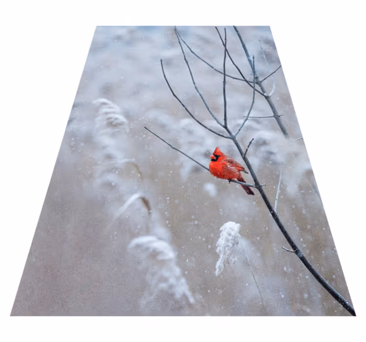 Christmas vinyl rug christmas bird mat - TenStickers