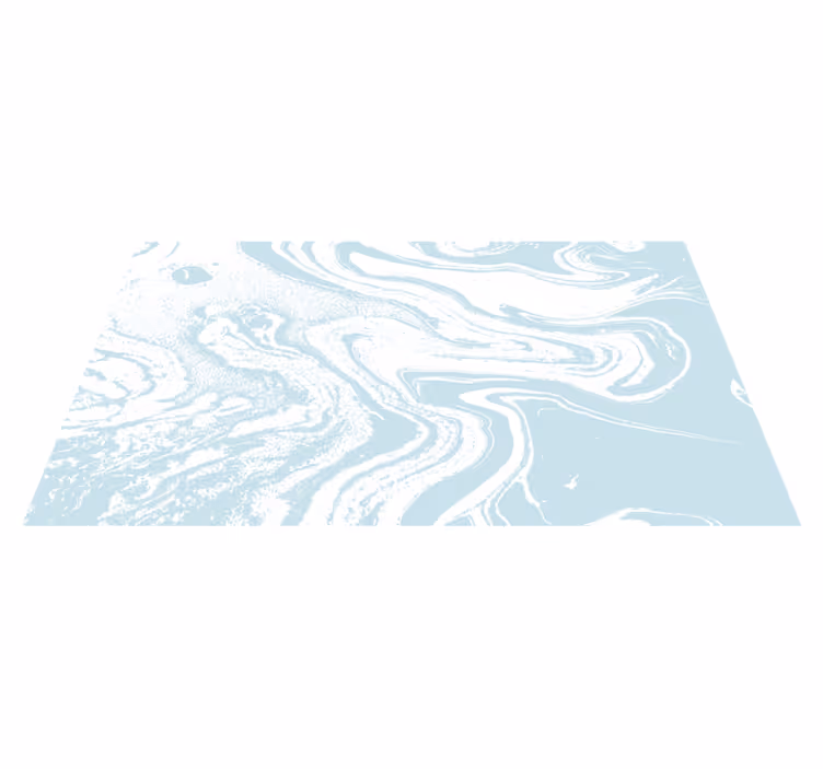 Light blue marble look entrance hall vinyl rug - TenStickers