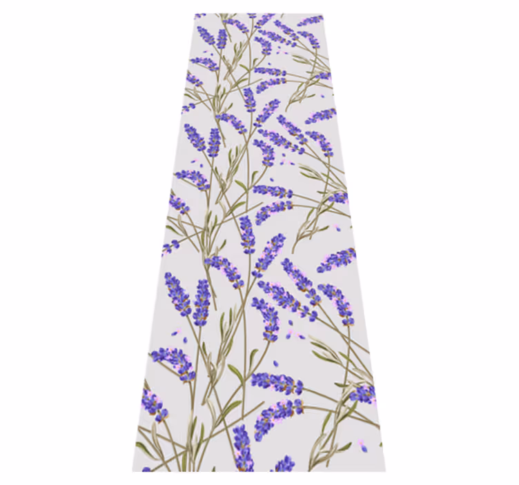 Living room vinyl rug provencal lavender design - TenStickers