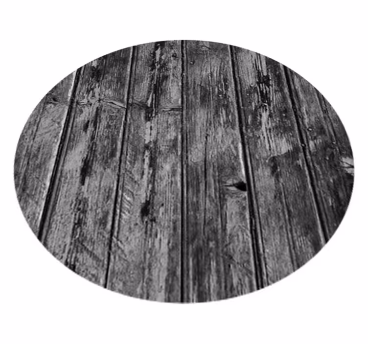 Grey vinyl rug with gray wood design - TenStickers