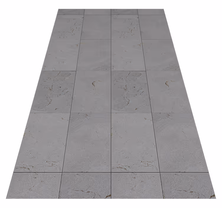 Grey vinyl rug concrete mosaic - TenStickers