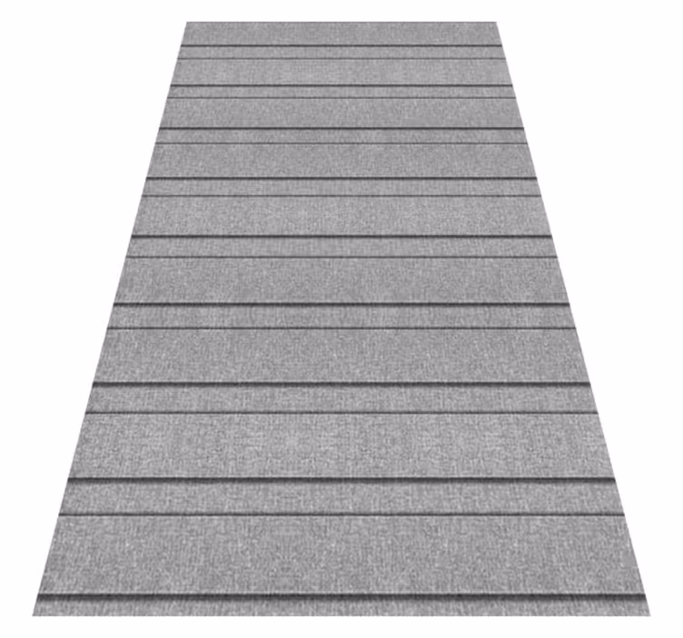 Grey vinyl rug with grey stripes - TenStickers