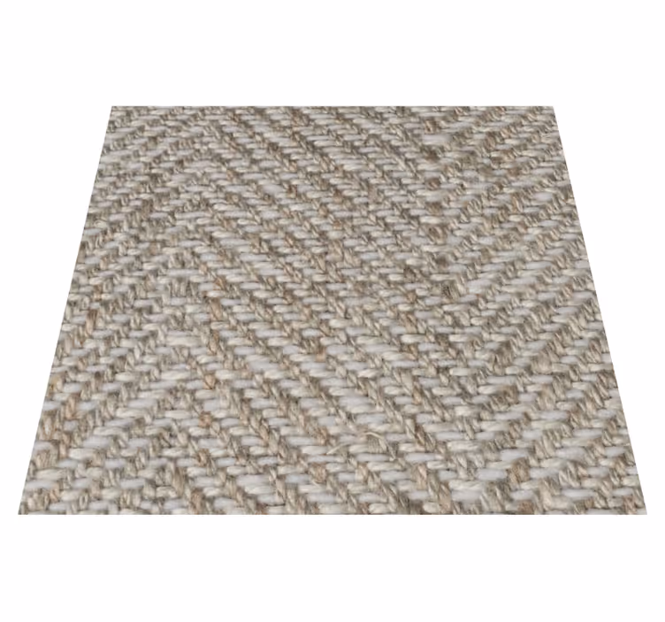 Beige vinyl rug with a natural feel - TenStickers
