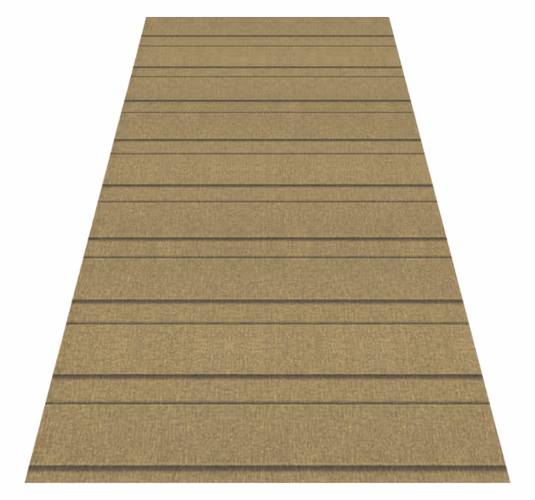 Beige vinyl rug with beige stripes - TenStickers