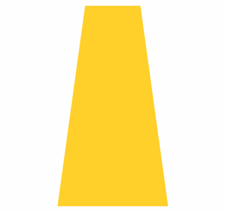 Yellow vinyl rug in vibrant yellow tones - TenStickers