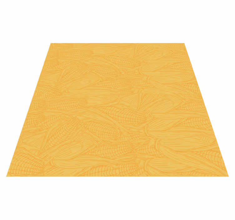 Yellow vinyl rug in cornflower shades - TenStickers