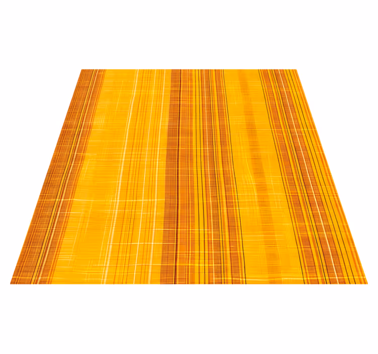 Yellow vinyl rug with striped sunflower patterns - TenStickers