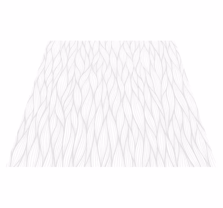 White vinyl rug with wavy lines design - TenStickers