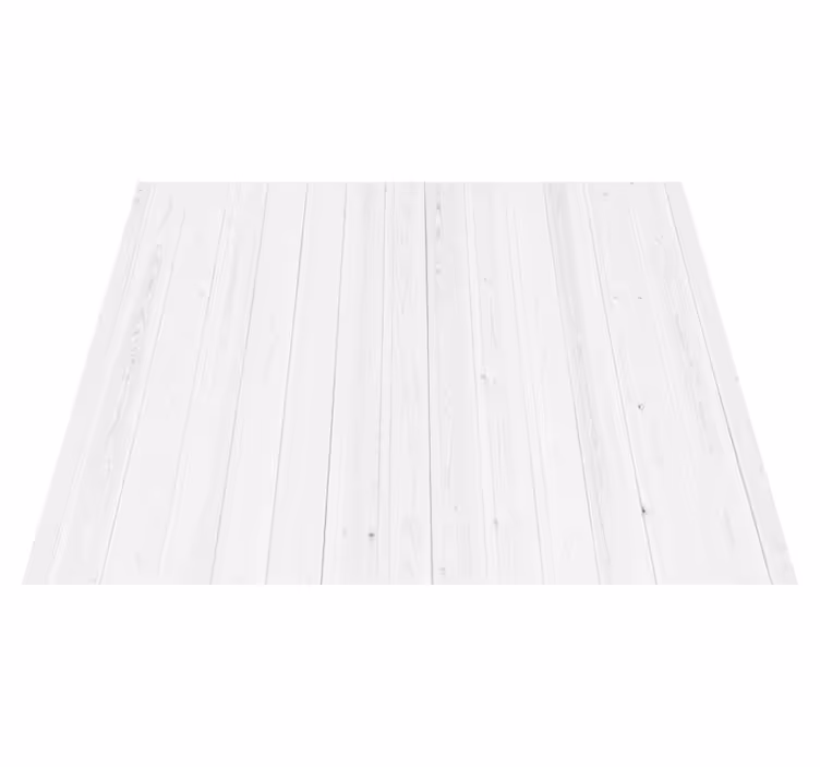 White vinyl rug in white wooden hamptons design - TenStickers