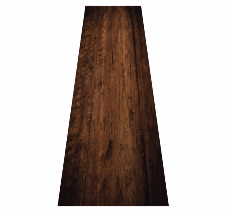 Brown vinyl rug with raw dark brown wood finish - TenStickers