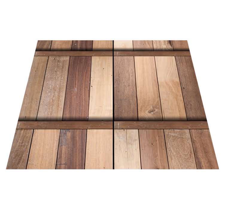 Brown vinyl rug for a calming brown ambiance - TenStickers