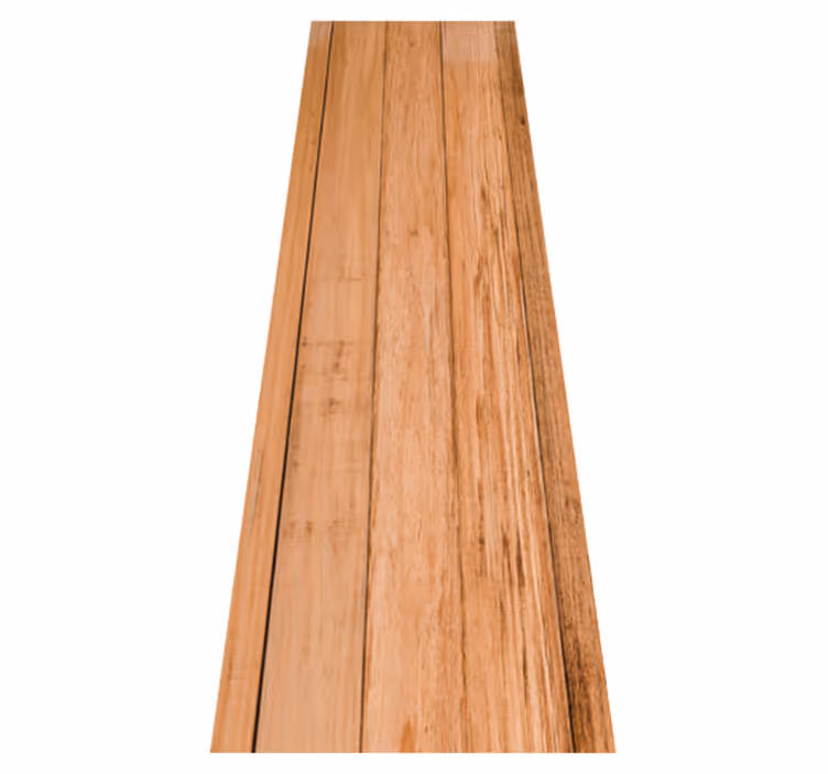 Brown vinyl rug in warm brown weathered wood - TenStickers