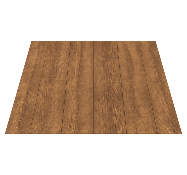 Brown vinyl rug rustic walnut wood plank - TenStickers