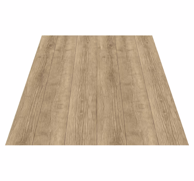 Brown vinyl rug natural sanded oak vertical - TenStickers