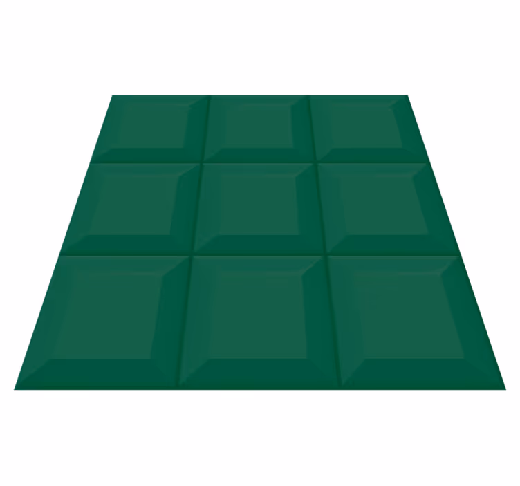 Green vinyl rug vegetable tile sticker - TenStickers
