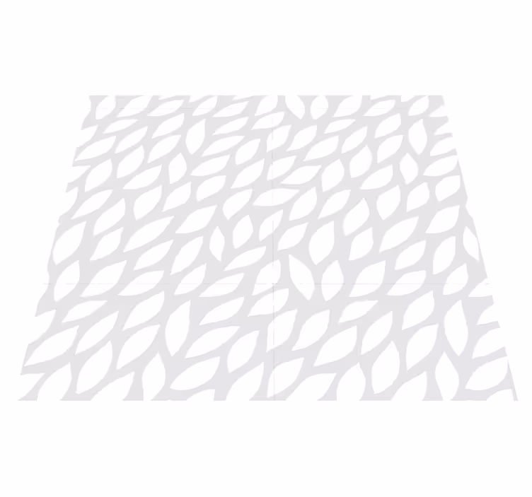 Outdoor vinyl rug with continuous floral design - TenStickers