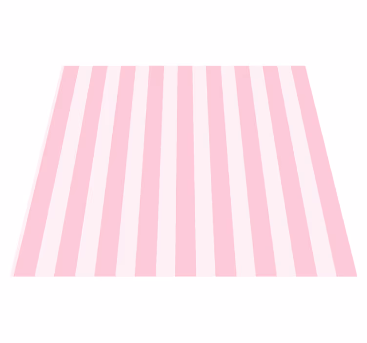 Pink striped interior pink vinyl rug - TenStickers