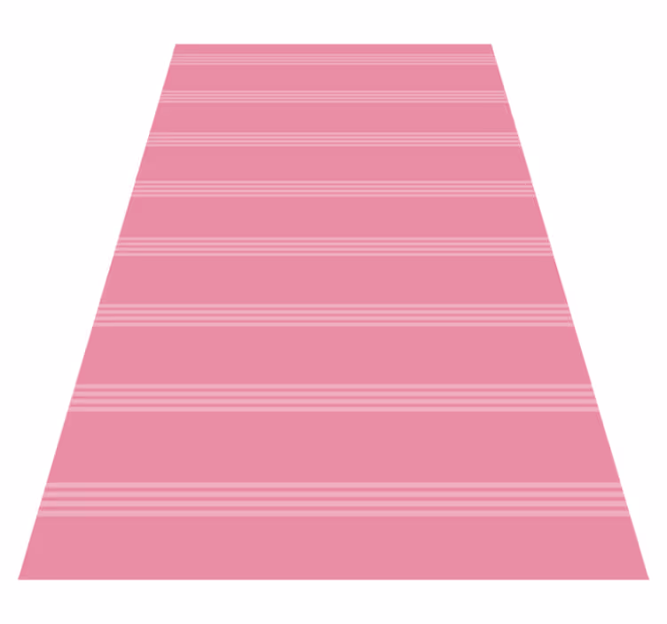 Pink vinyl rug with light dark pink stripes - TenStickers