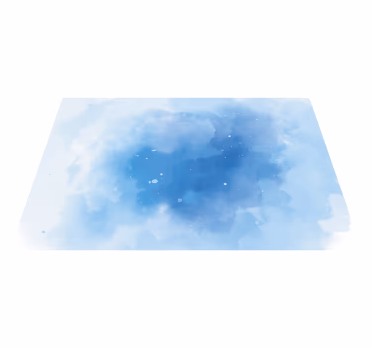Minimalistic Blue Watercolor minimal vinyl rug - TenStickers