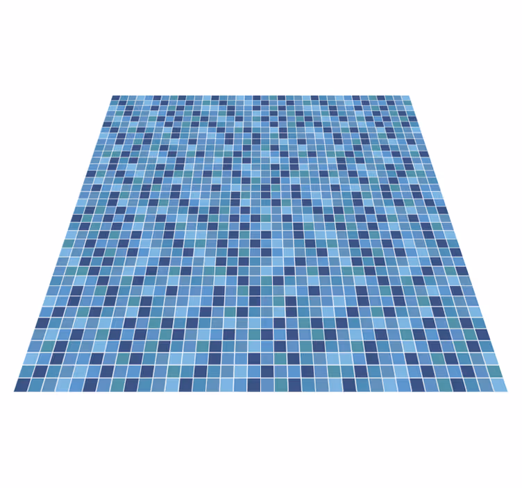 Geometric vinyl rug geometric mosaic fabric - TenStickers