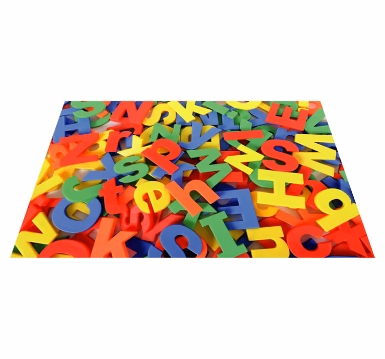 Alphabet puzzle play abc vinyl rug - TenStickers