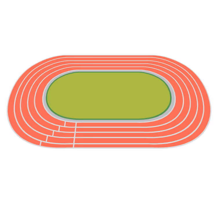 Racetrack Playtime road vinyl rug - TenStickers