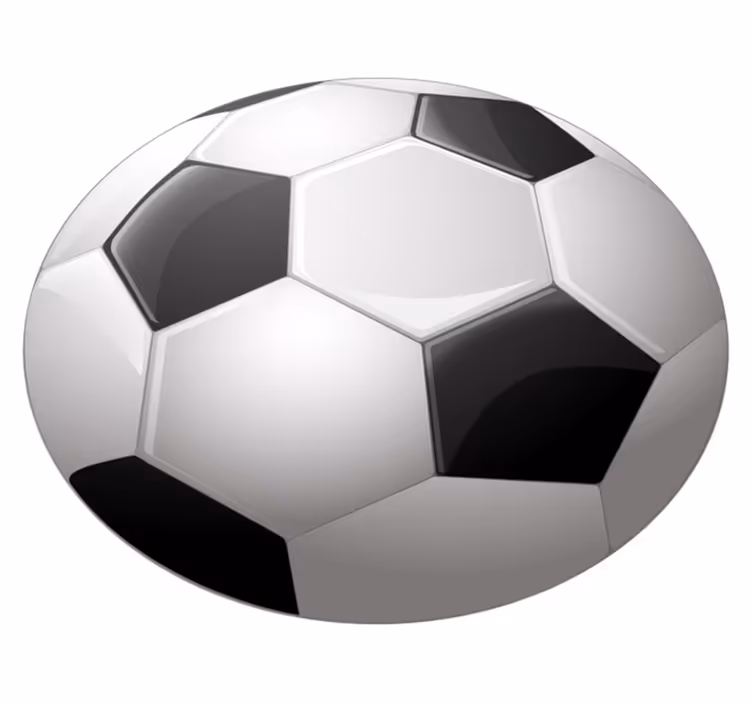 Stunning football ball teen vinyl rug - TenStickers