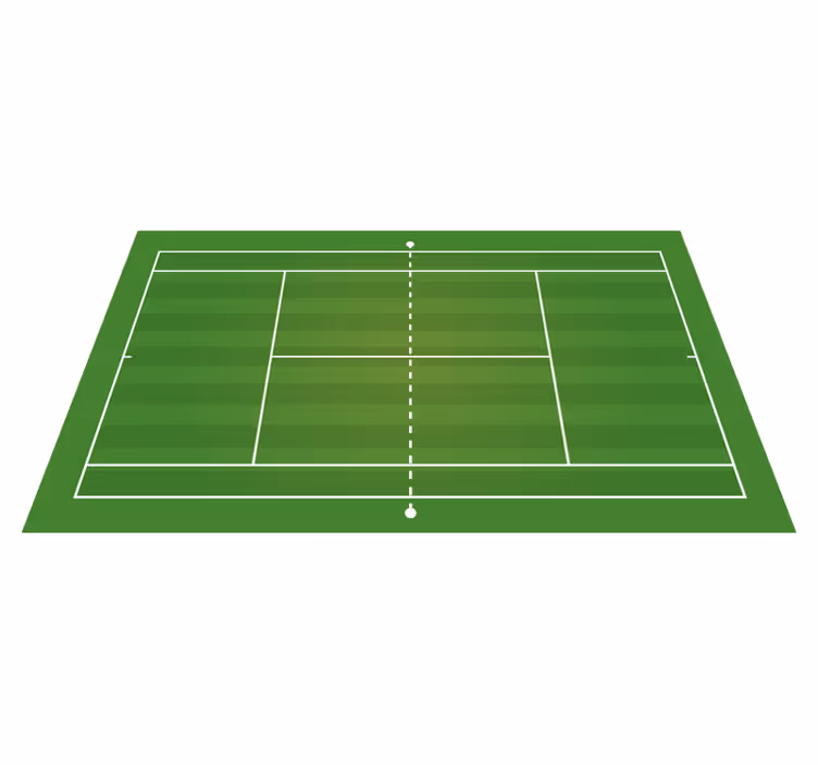 Tennis Court road vinyl rug - TenStickers