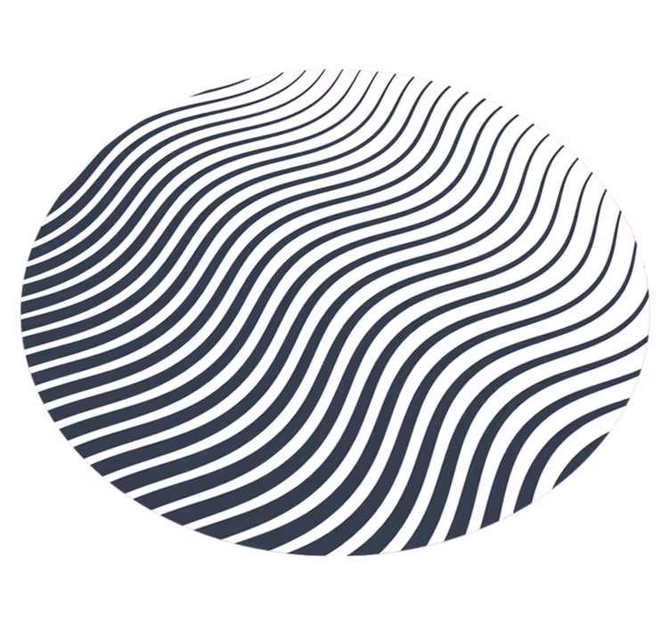 Optical Waves stripes vinyl rug - TenStickers