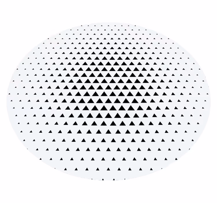Geometric vinyl rug in triangular design - TenStickers