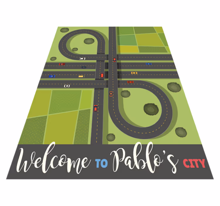 Customizable Playmap custom vinyl rug - TenStickers