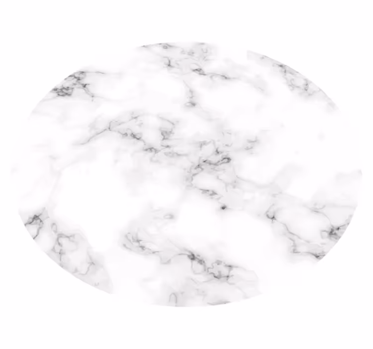 Marble vinyl rug with circular marble design - TenStickers