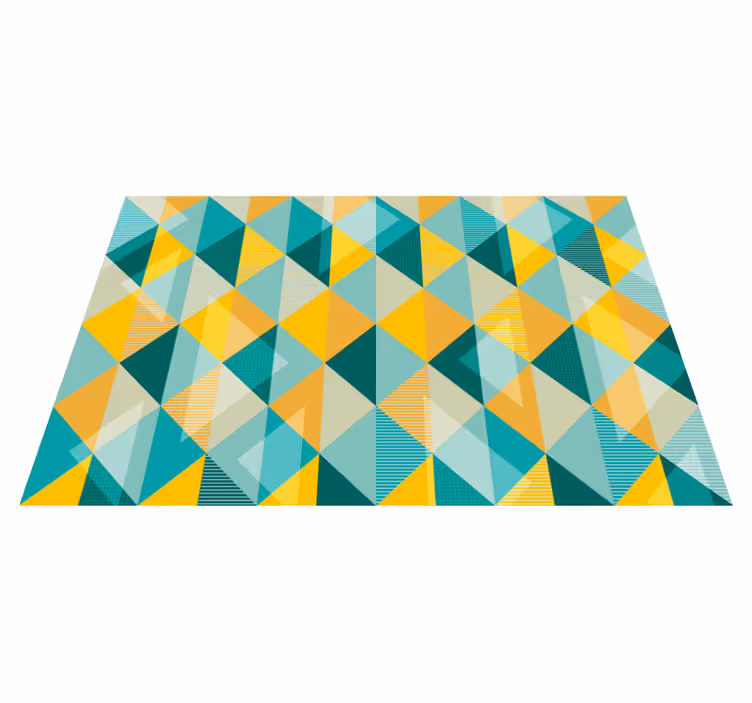Geometric vinyl rug geometric triangle array - TenStickers