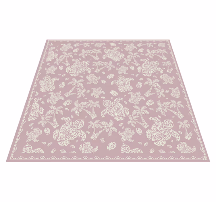 Paisley Circular mandala vinyl rug - TenStickers