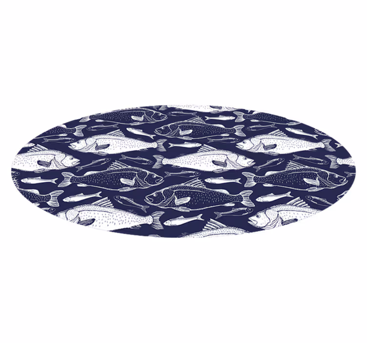 Under sea fishes animal vinyl rug - TenStickers