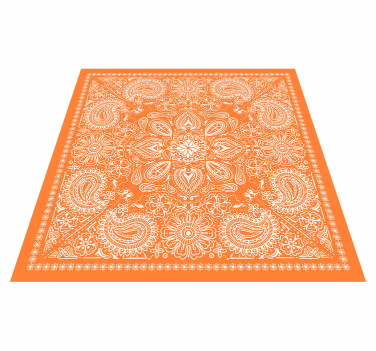 Mandala vinyl rug mandala design - TenStickers
