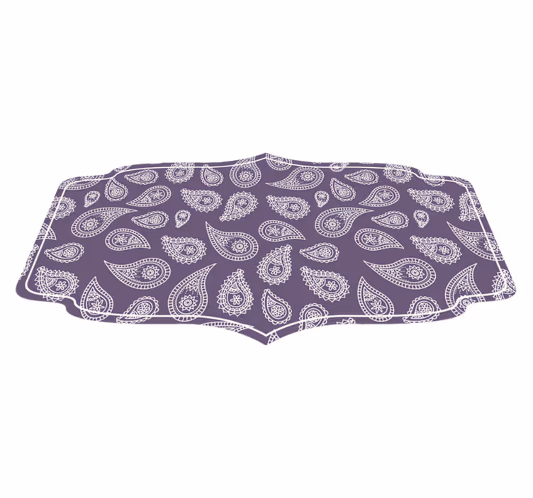 Mandala vinyl rug with paisley mandala design - TenStickers