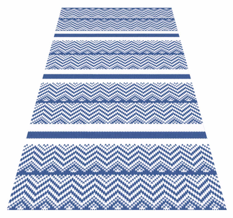 Chevron stripes pattern stripes vinyl rug - TenStickers