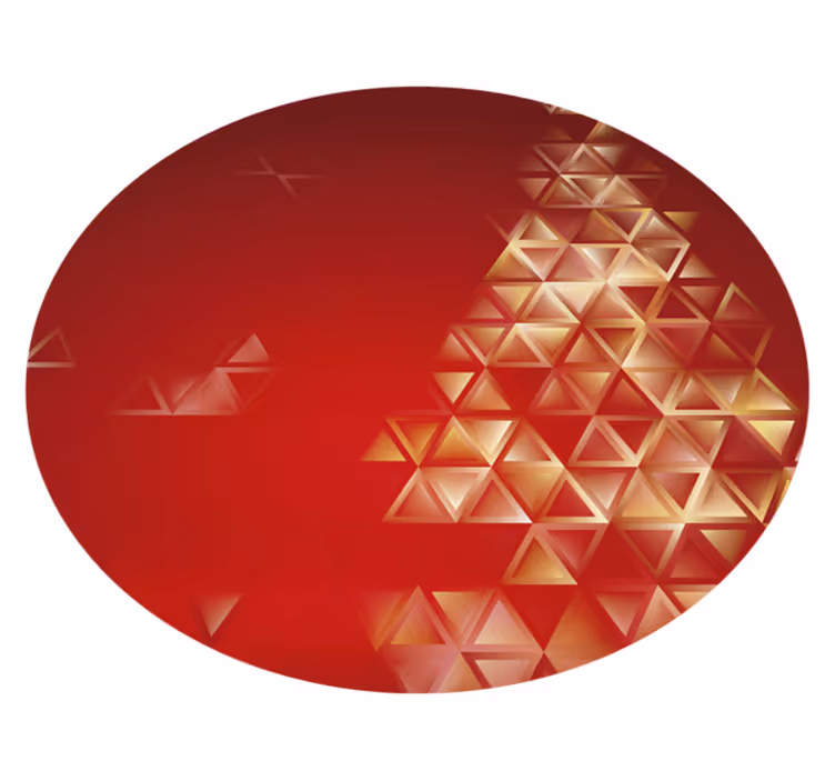 Geometric vinyl rug geometric ombre sphere - TenStickers